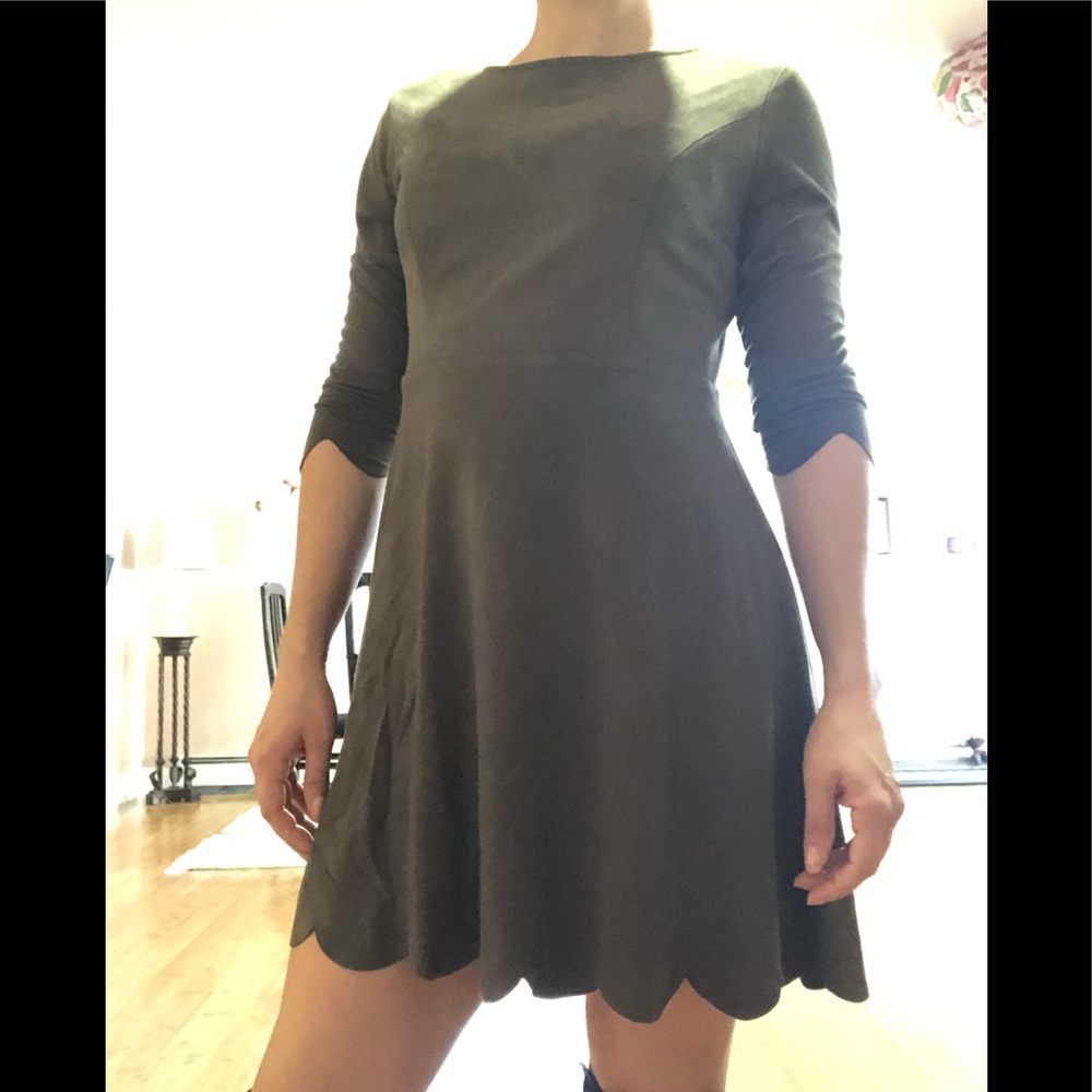 Filly Flair Olive Green Dress